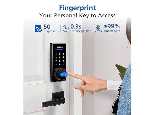 Philips DDL240X-1HBG Smart Door Lock With WiFiBridg