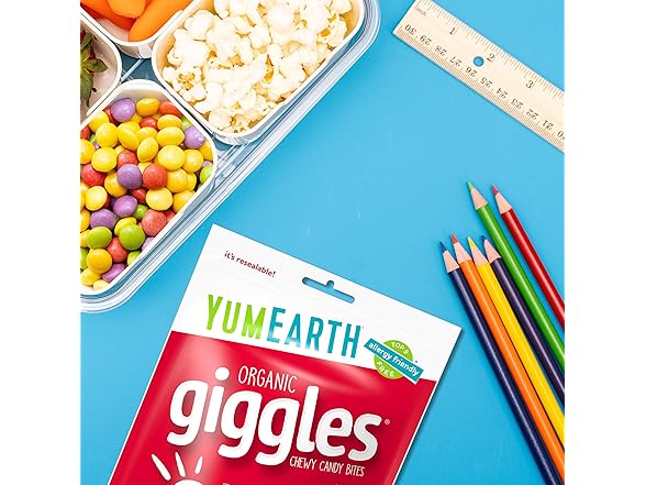 YumEarth Organic Giggles Chewy Candy 5 oz