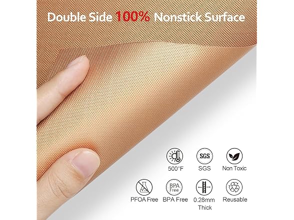 Demiwise XL Thickened Copper Oven Liners for Bottom of Oven | 3 CT