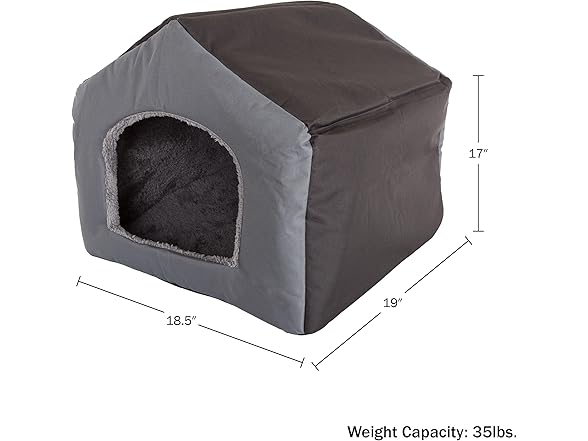 Dog House - Indoor Dog House with Removable Cushioned Pad