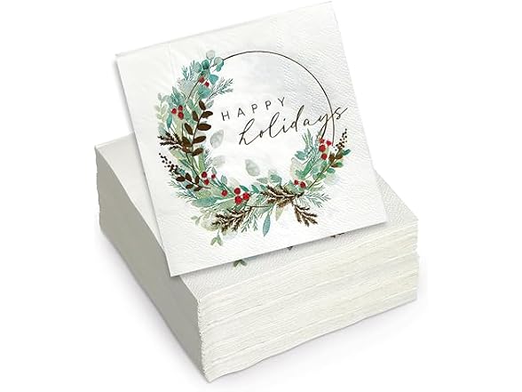 Happy Holidays, Napkins 80ct