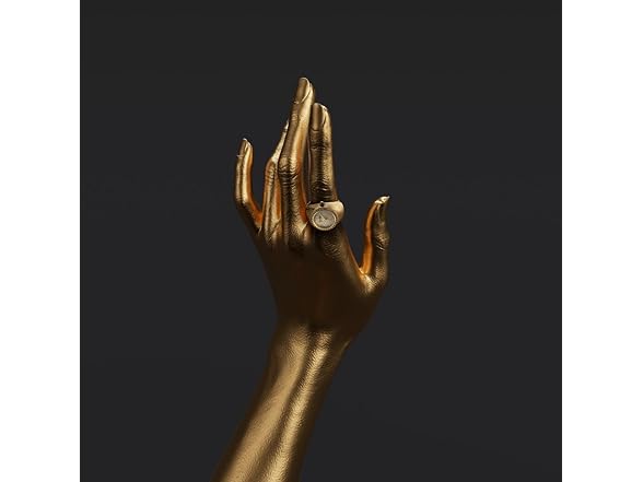 Jessica Simpson Gold Ring Watch Crystal Dial