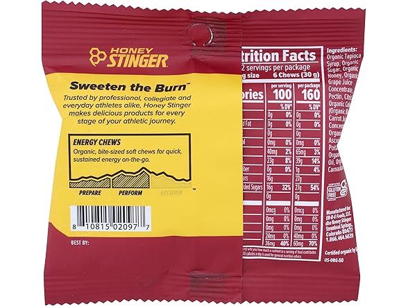 Honey Stinger Energy Chews, Pomegranate Passionfruit