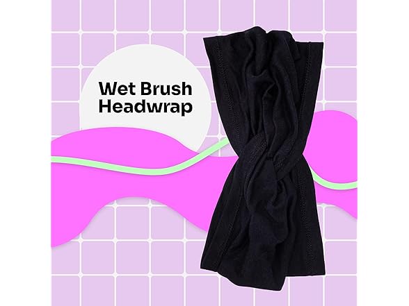 Wet Brush Headwrap Black, 1CT