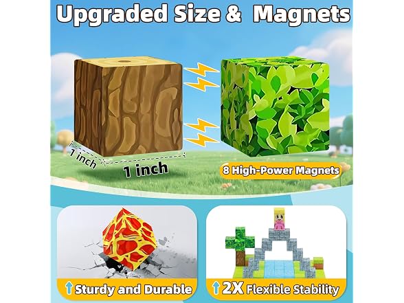 EchoPlan W2388 150PCS Magnetic Blocks