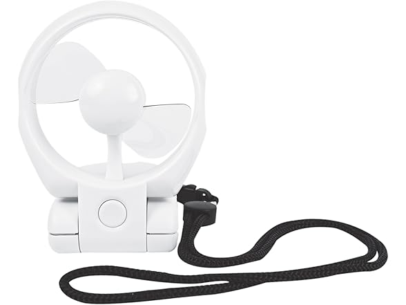 Travelon 3 Speed Personal Folding Fan - White
