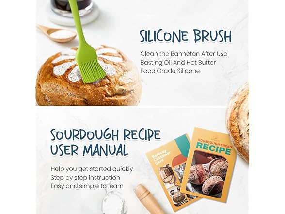 Bread Banneton Proofing Basket Set