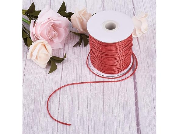 Craftdady 100 Yards 1.5mm Waxed Cotton Cord Macrame String