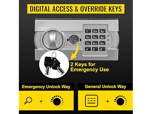VEVOR Digital Depository Safe 1.7 Cubic Feet