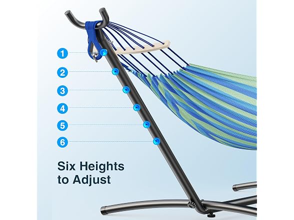 ANAGOO AN-DC-Wideblue Double Hammock with stand for