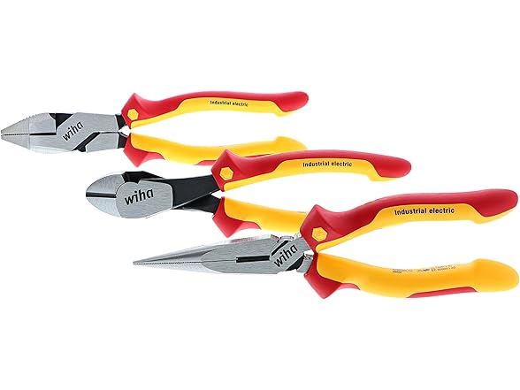 Wiha 32968 3pc Insulated Pliers and Cutters Set