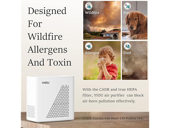 YIOU White Air Purifier for Large Room
