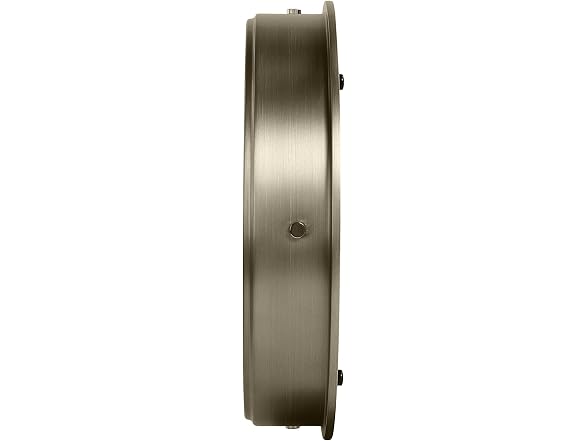 Seiko QXA865GLH Non Ticking Wall Clock, Gold, 12 Inches