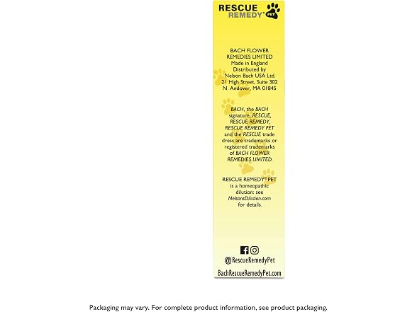 Rescue Remedy Pet Dropper - 20mL - Stres