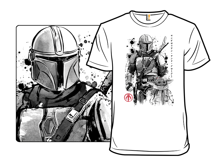 The Bounty Hunter and the Child Sumi-e - Gallery 3