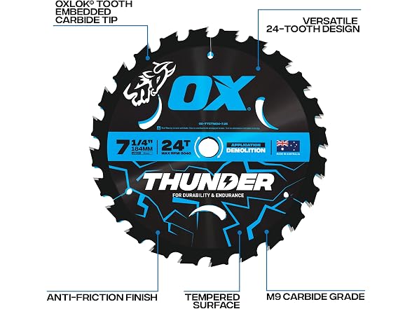 OX OX Pro Thunder 7-1/4 in Circular Saw