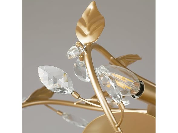 Parrot Uncle 24 Inch Gold Crystal Fandelier