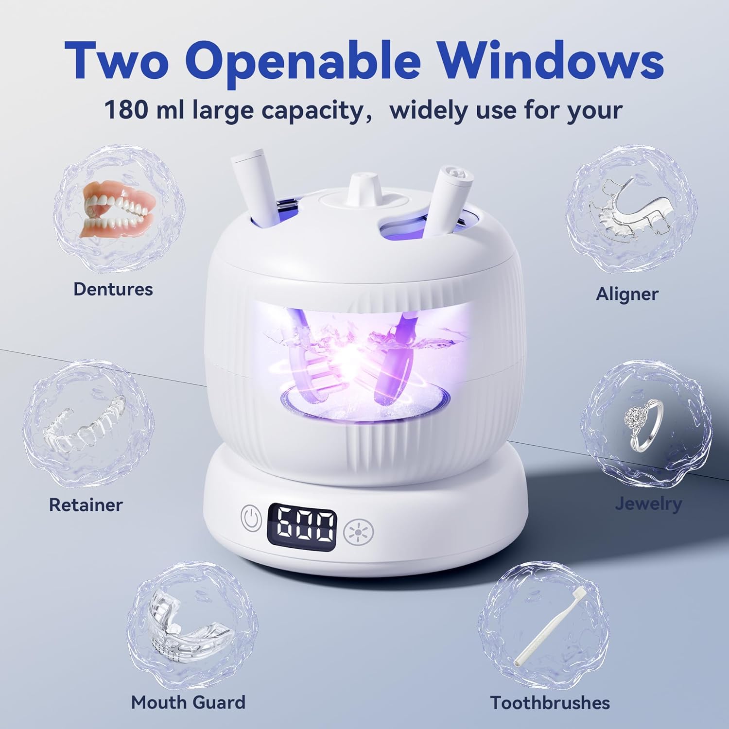 Ultrasonic Retainer Cleaner 45kHz 4-Mode - Gallery 12