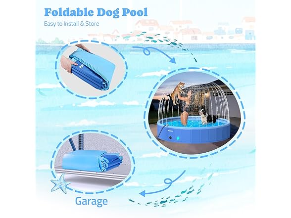 Pawtners Foldable Dog Pool