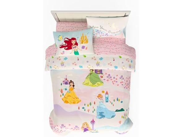 Franco Disney Princess Kids Bedding 5PC Set- Full