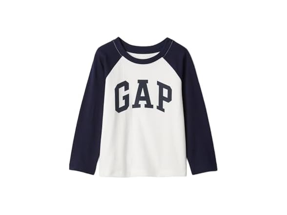 GAP Boys Long Sleeve Logo Raglan Tee Uniform