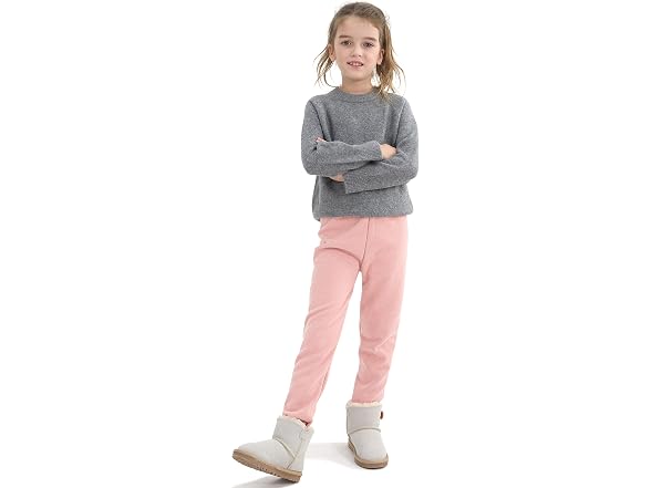 Cooraby Girls (4-5T) Cotton Fleece Lined Tights