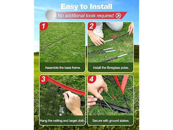 Rhino Valley Golf Practice Net with 2 Targets