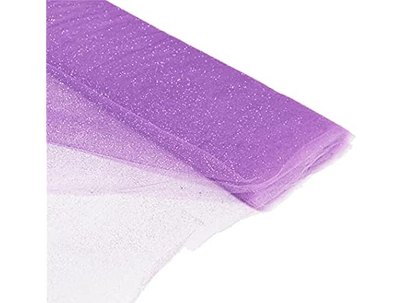 Evershine 54" x 10 Yards (30 ft) Glitter Fabric Tulle Bolt