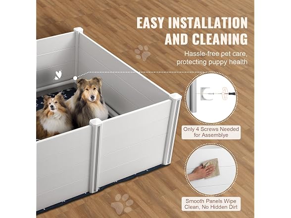 Dog Whelping Box 59.8 x 59.8 x 24.0in