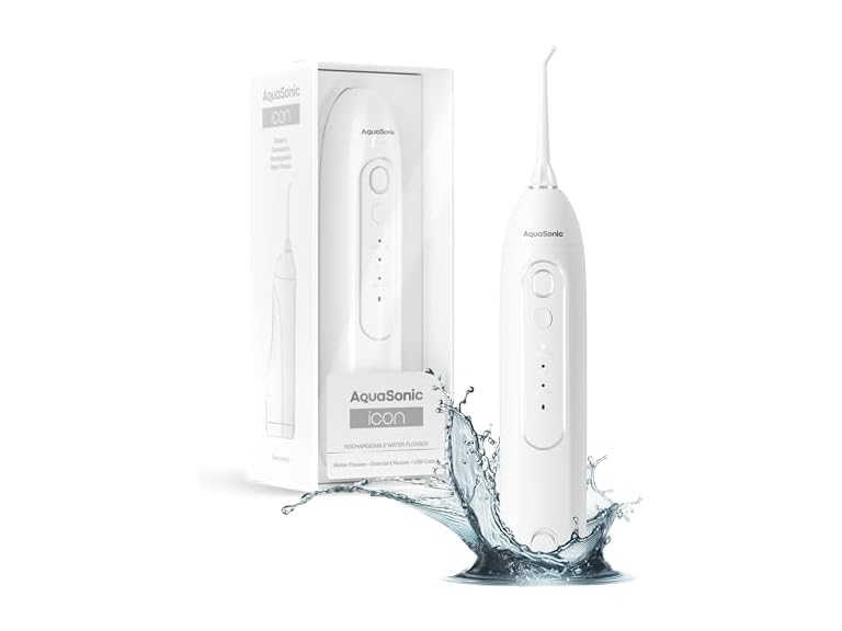 Aquasonic AS-FLOS-ICON-WH AquaSonic ICON Flosser - Pearl