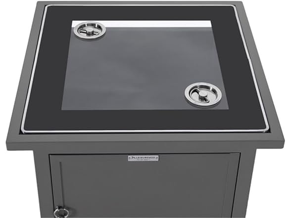 LeisureMod Walbrooke Modern Square Tank Holder Table