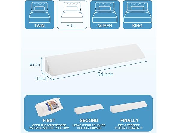 Full Size Bed Wedge Pillow