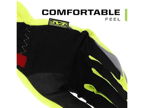 (3-Pairs) Mechanix Wear Hi-Viz FastFit Gloves  Lg