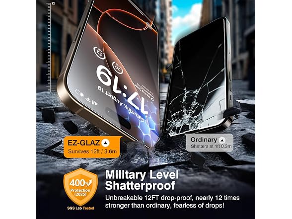 EZ-GLAZ iPhone 16 Pro Screen Protector 4+2 Pack