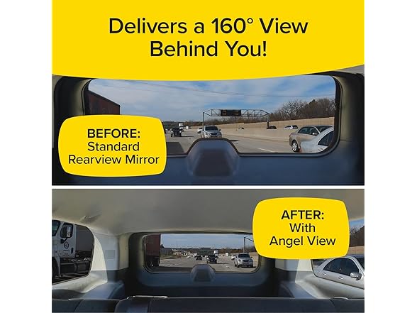 Angel View Wide-Angle Rearview