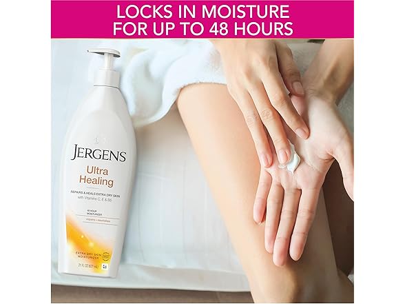 Jergens Ultra Healing Dry Skin Moisturizer, White 21 Fl Oz