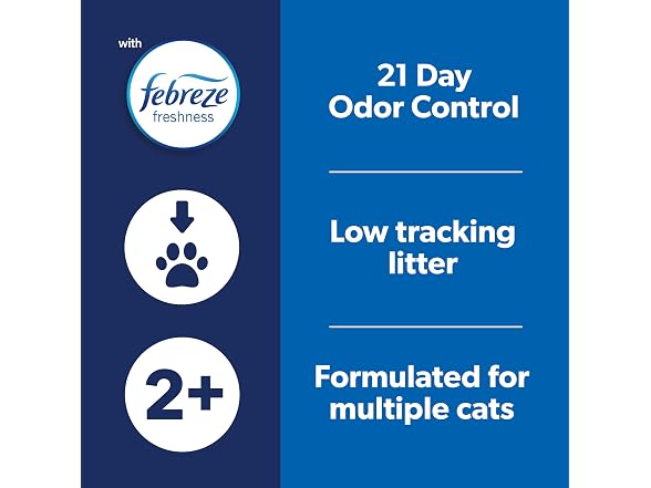 Fresh Step Clean Paws Cat Litter With Febrez