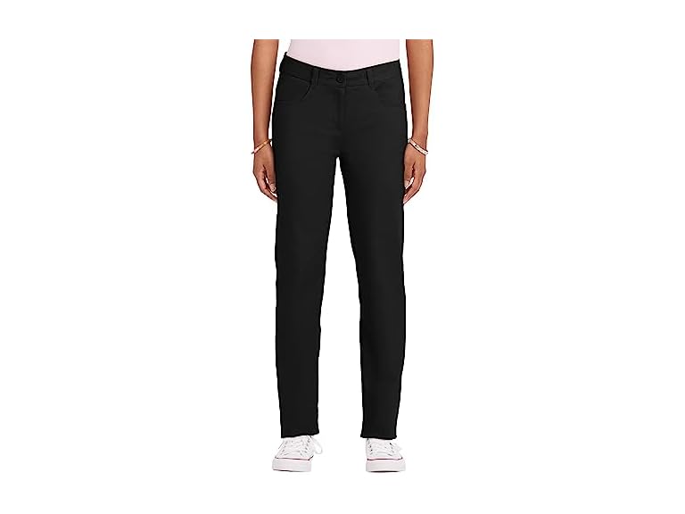 IZOD Junior's Uniform Stretch Twill Skinny Pant, Black, 9