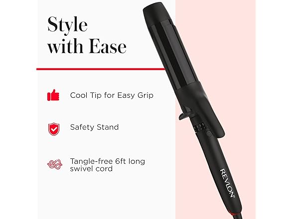 REVLON SmoothStay Coconut Oil Infused Hair Curling Iron
