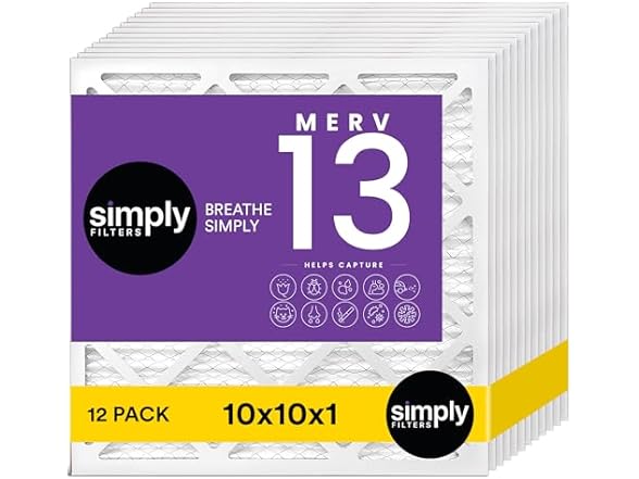 Simply Air Filter, Merv 13, MPR 1500, 12 Pack