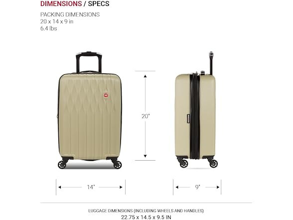 SwissGear 8018 Expandable Luggage Set, 3-Piece