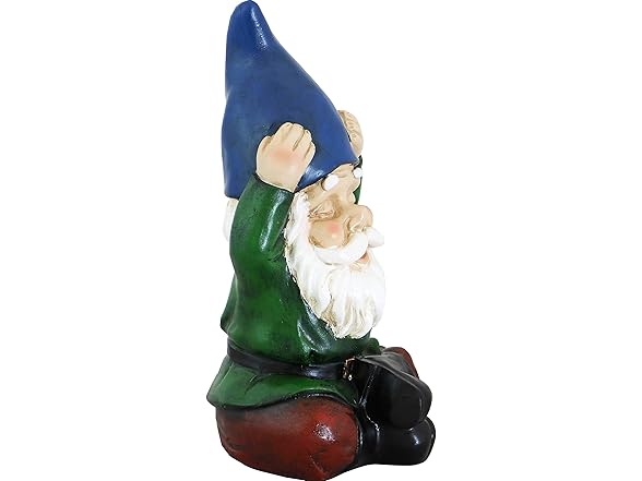 Sunnydaze Sage The Yoga Garden Gnome Statue 11"