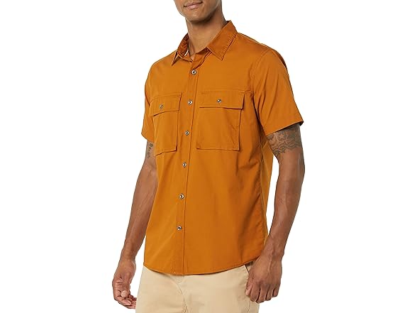 Mens StdFit ShortSlv Utility Caramel (XXL)