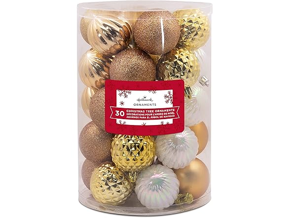 Hallmark Champagne Gold Ornament Set