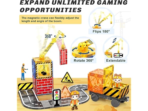 Coodoo Magnetic Tiles Road Set