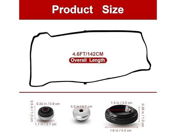 ZOKYUYS Valve Cover Gasket Seal Kit