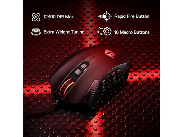 Redragon M921 Wired RGB MMO Gaming Mouse