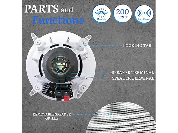 Vaiyer Home Stereo System Kit - 7.2 Channel 4500 Watts Bluetooth Amplifier