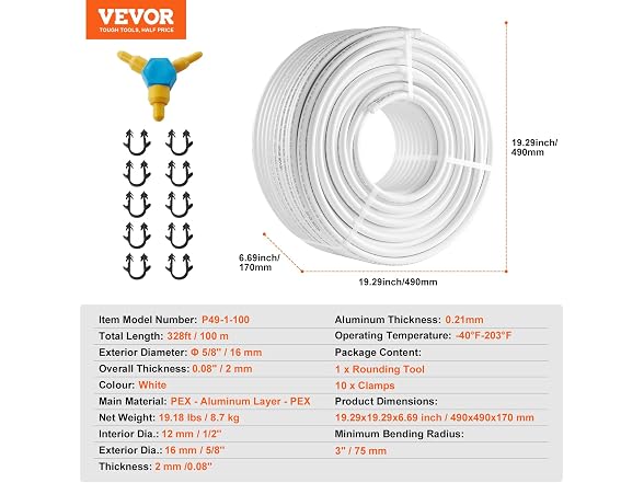 656ft Aluminum-Plastic Composite
