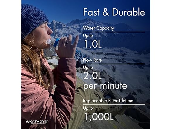 Katadyn BeFree 1.0L Water Filter Fast Flow